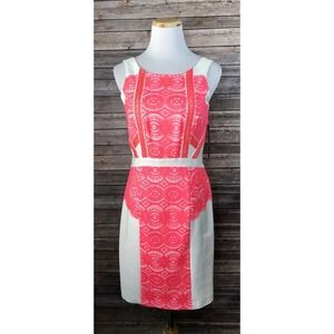 Tahari‎ Arthur S Levine Sleeveless Hot Pink Sheath Summer Dress Sz 4 NWT $149